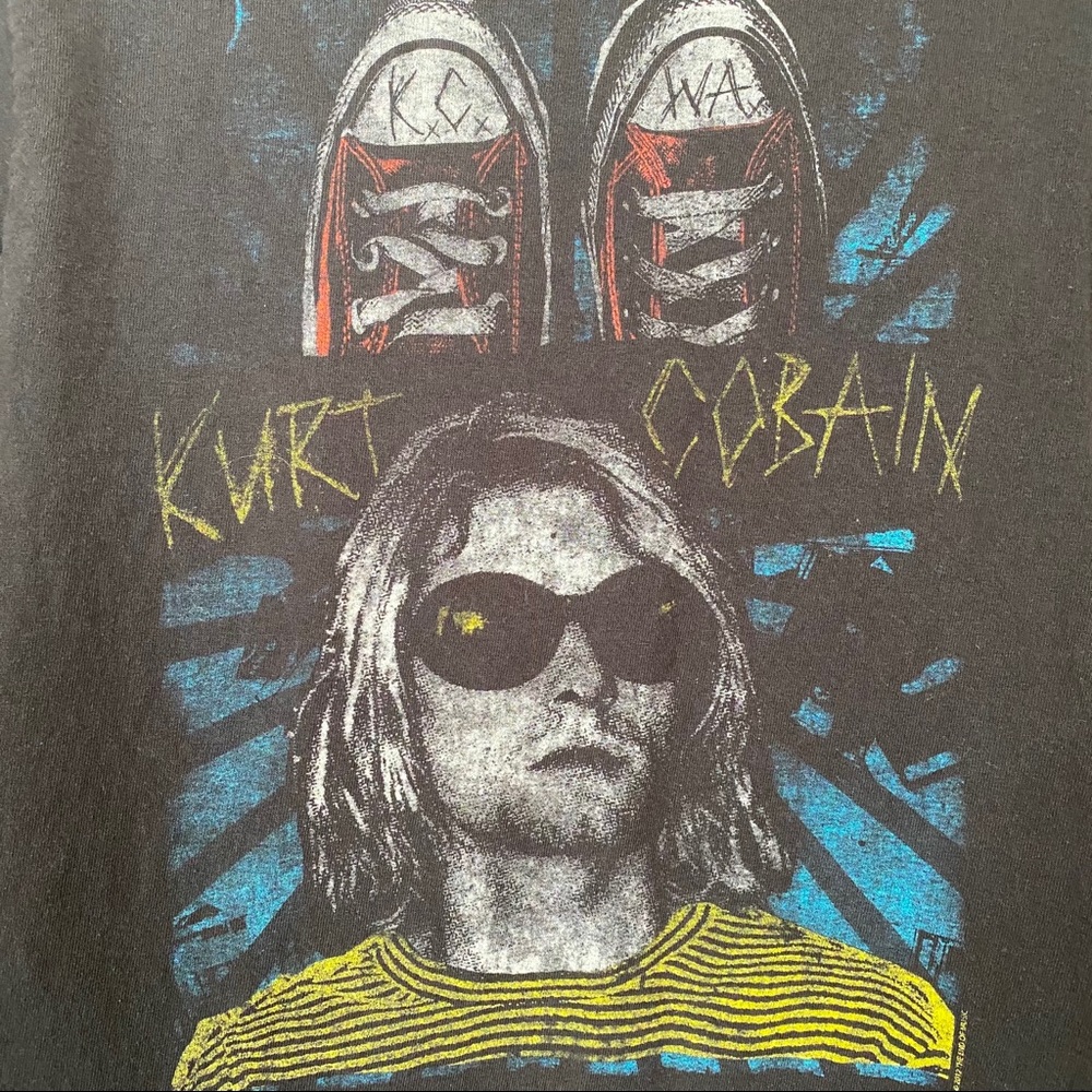 Kurt Cobain printed t shirt size S Nirvana unisex